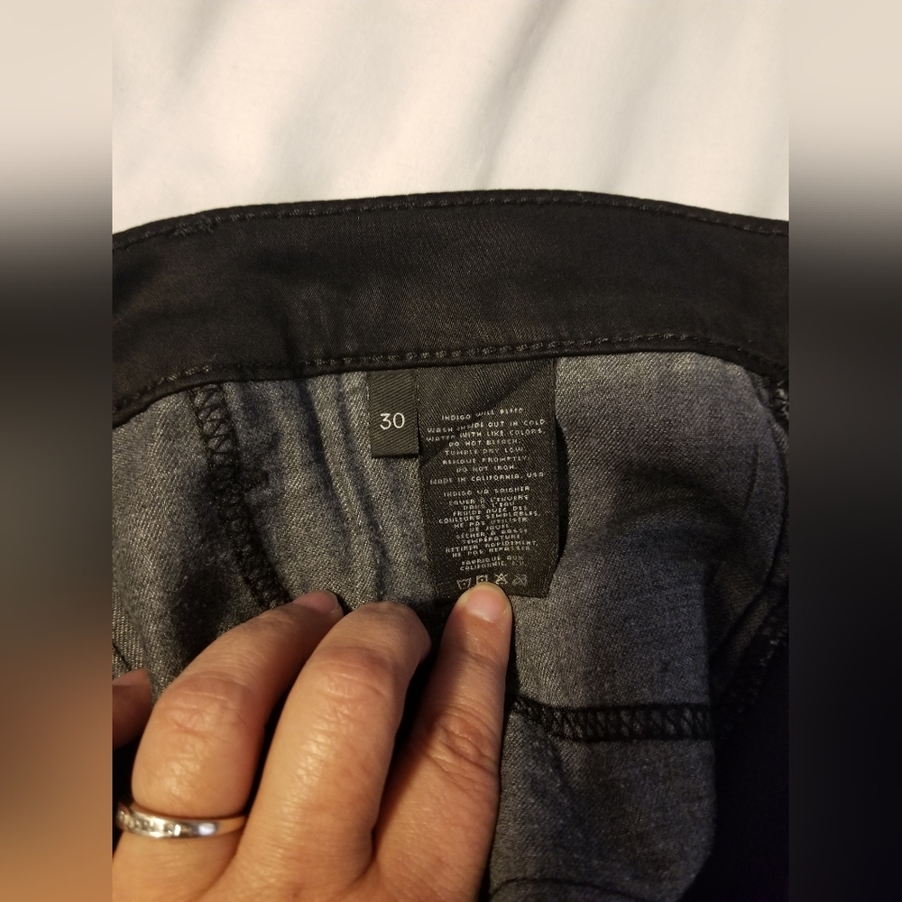 J Brand María Hihg Rise Skinny Jeans Black Size 30 - Picture 6 of 11